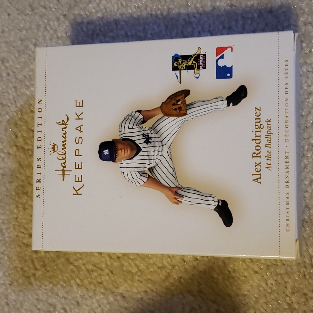 Hallmark 2006 At The Ballpark ALEX RODRIQUEZ Holiday Christmas Ornament